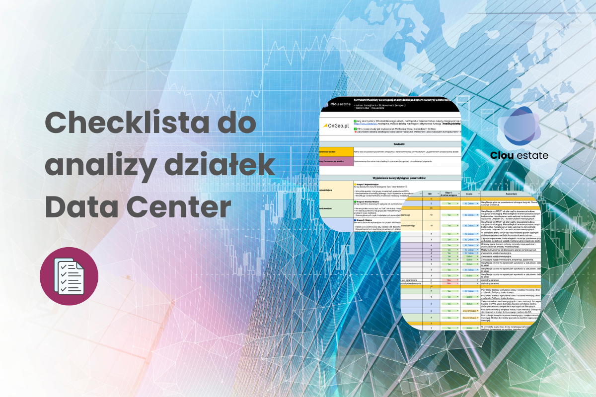 Formularz Checklisty do analizy działek Data Center